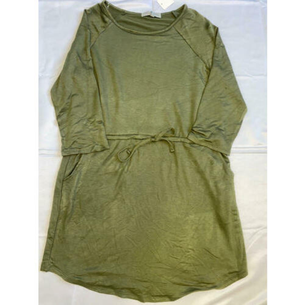 MSRP $48 Jamie & Layla French Terry Shirt Tail Dress Size Petite Medium